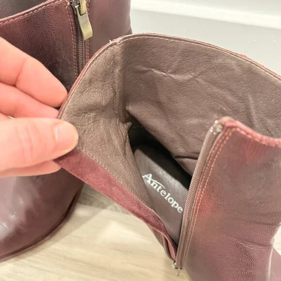 Antelope Ximena Boots Coffee/Wine Sundance - EU Size 39 (US 8-8.5) NWOT (no box) - Picture 5 of 5
